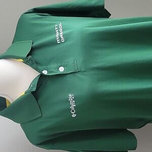 Columbia PFG Oregon Ducks Polo size large Omni-Shade